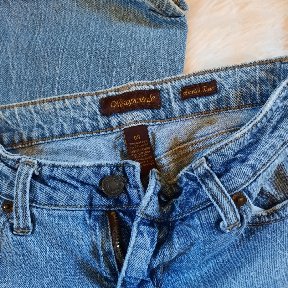 Aeropostale Stretch Flare Short Jeans - Picture 5 of 12